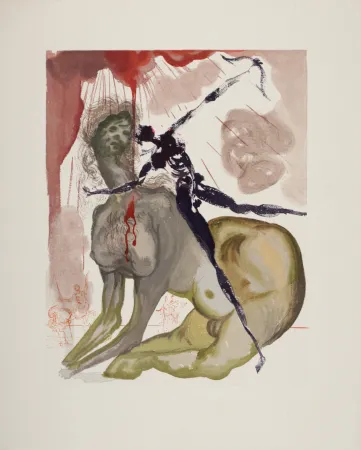 Houtsnede Dali - Le Minautore, 1963