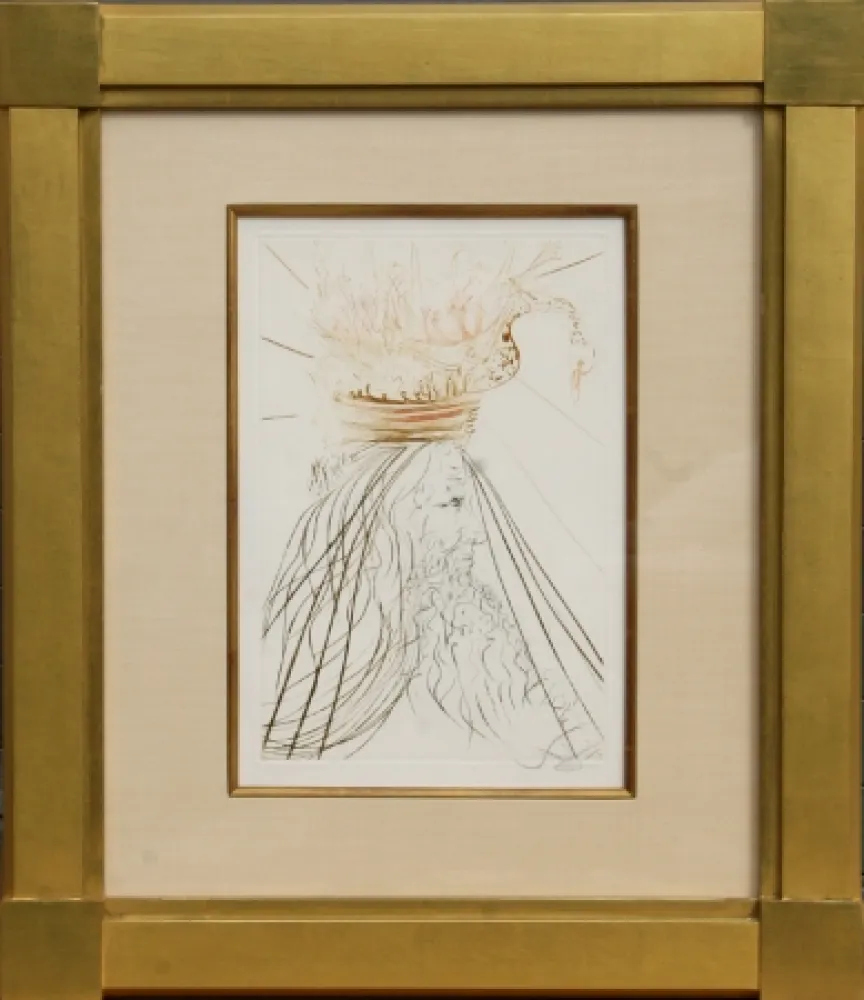 Gravure Dali - Le Roi Marc from Tristan et Iseult