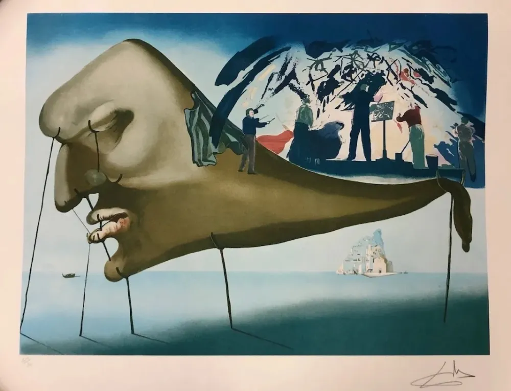Lithografie Dali - Le Sommeil a l' orchestra
