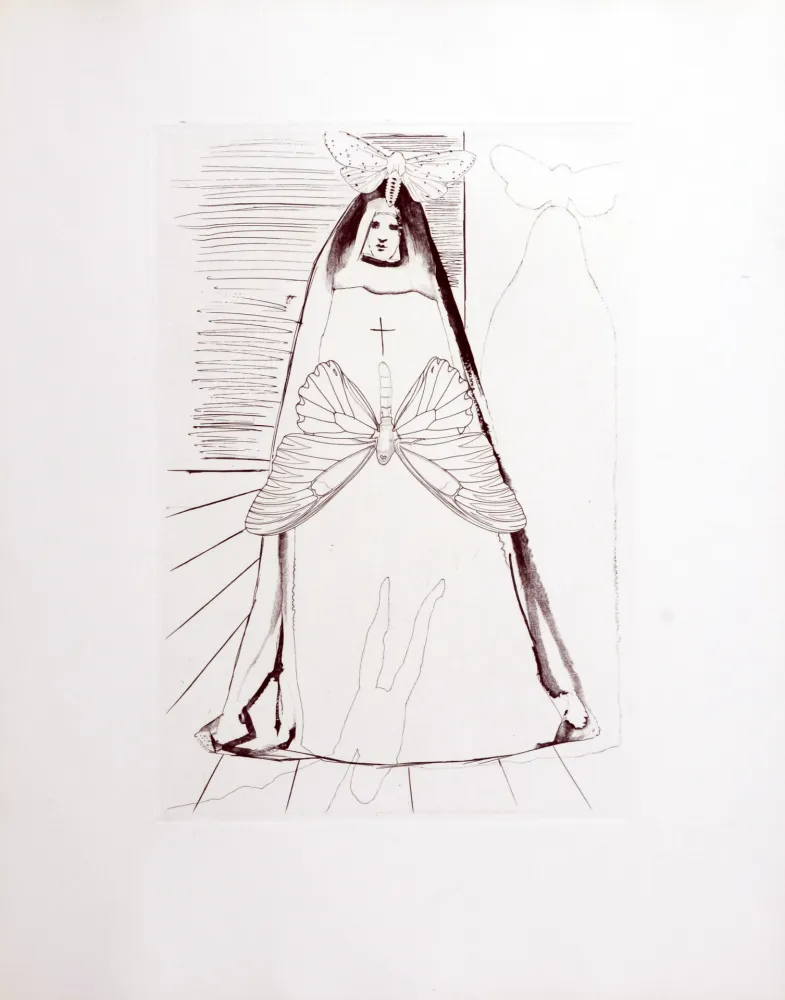 Gravure Dali - Le Tricorne, 1958