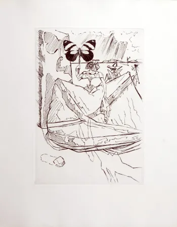 Lithografie Dali - Le Tricorne, 1958