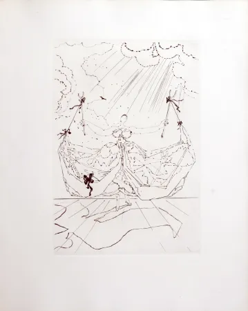 Gravure Dali - Le Tricorne, 1958
