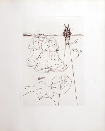 Gravure Dali - Le Tricorne, 1958