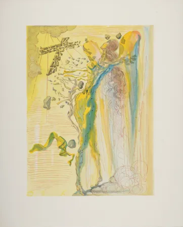 Houtsnede Dali - L'Eclat des Corps Glorieux, 1963