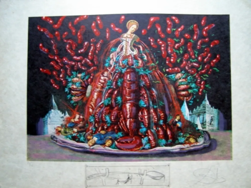 Lithografie Dali - LES CANIBALISMES DE L´AUTOMNE