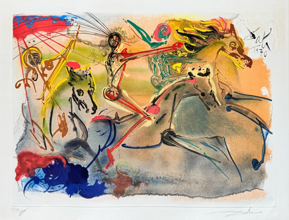 Ets En Aquatint Dali - Les Caveliers de l'Apocalypse