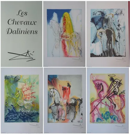 Lithografie Dali - Les chevaux de Dali