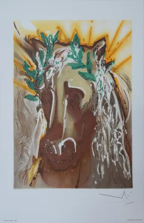 Lithografie Dali - Les Chevaux, le Cheval de Printemps
