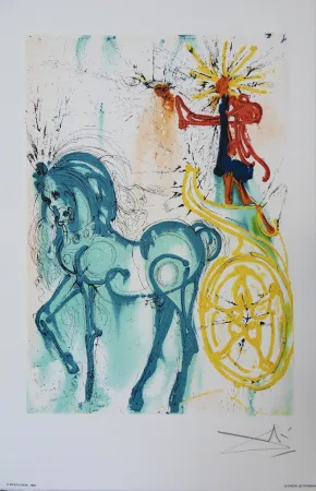 Lithografie Dali - Les Chevaux, Le Cheval de Triomphe