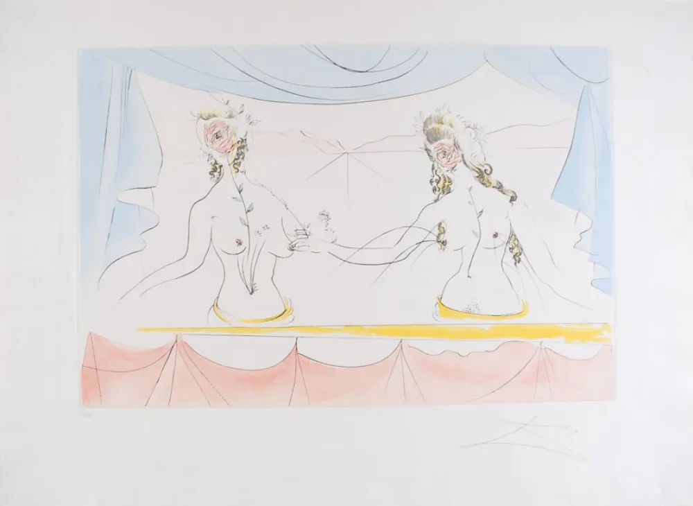 Ets Dali - Les Dames de la Renaissance - Ladies of the Renaissance (suite Mythologique Nouvelle/New Mythological)