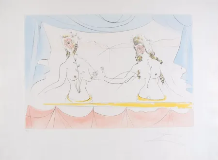 Ets Dali - Les Dames de la Renaissance - Ladies of the Renaissance (suite Mythologique Nouvelle/New Mythological)