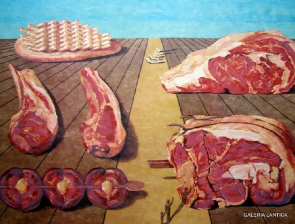 Lithografie Dali - Les entreplats sodamises