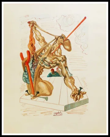 Houtsnede Dali - LES FALSIFICATEURS