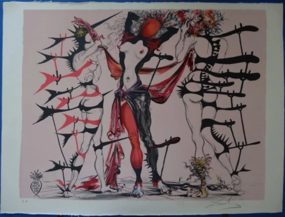 Lithografie Dali - Les Femmes Fleurs