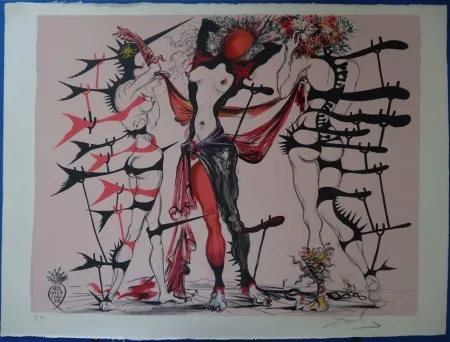 Lithografie Dali - Les Femmes Fleurs