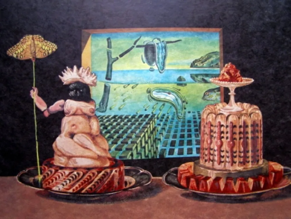 Lithografie Dali - LES JE MANGE GALA