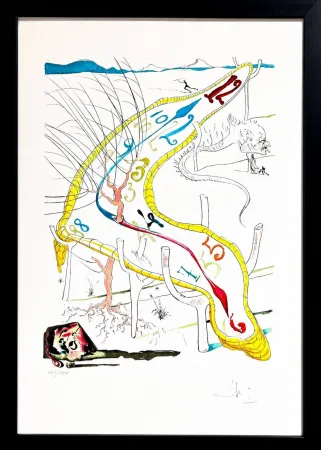 Gravure Dali - Les Montres gélatines de l'espace-temps