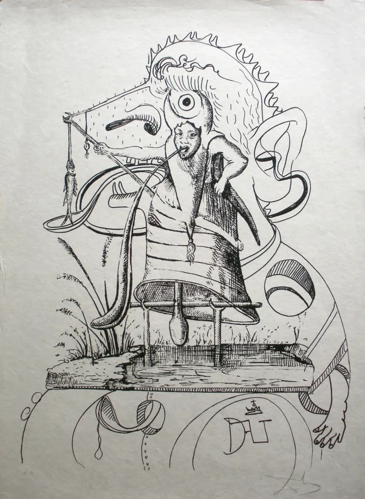 Lithografie Dali - Les Songes drolatiques de Pantagruel 11