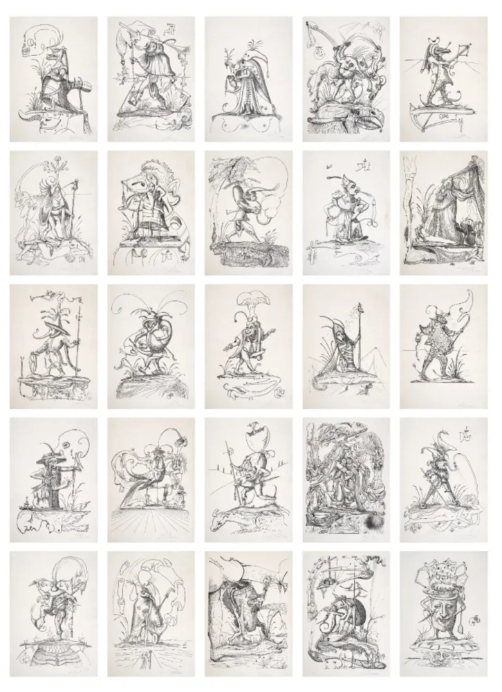 Lithografie Dali - Les Songes Drôlatiques de Pantagruel