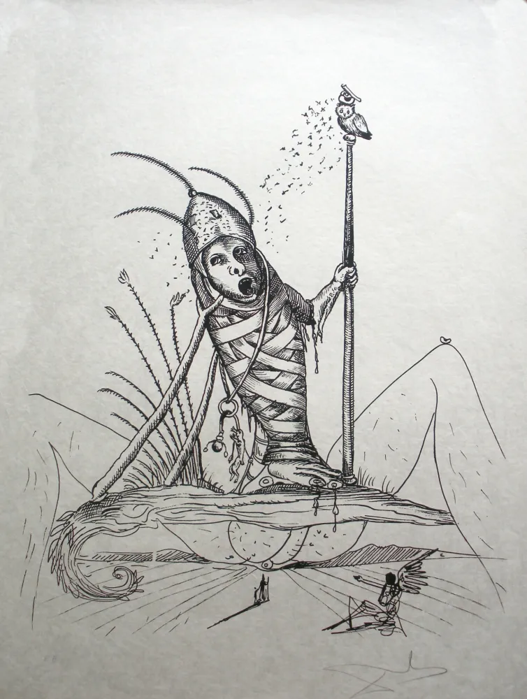 Lithografie Dali - Les Songes drolatiques de Pantagruel 15