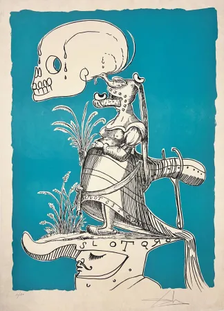 Lithografie Dali - Les Songes Drôlatiques de Pantagruel, Planche III