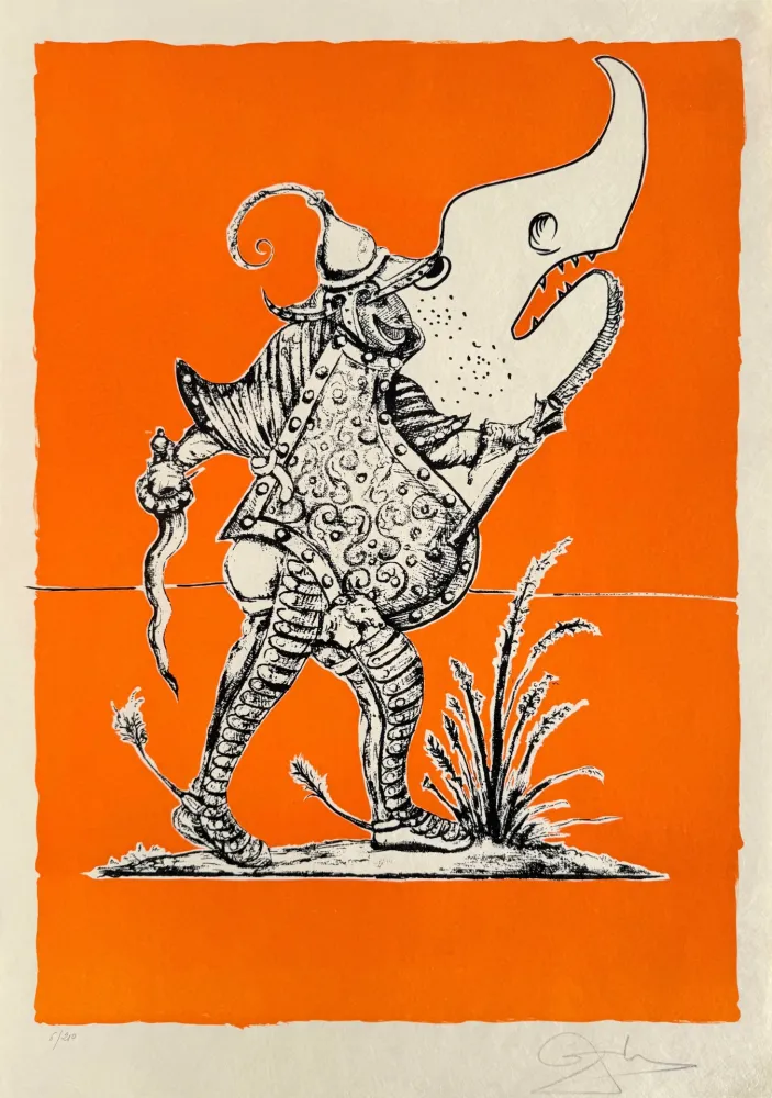 Lithografie Dali - Les Songes Drôlatiques de Pantagruel, Planche XXIV