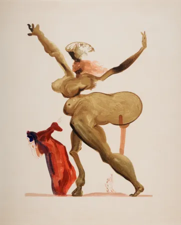 Lithografie Dali - Les Traitres envers leurs hôtes