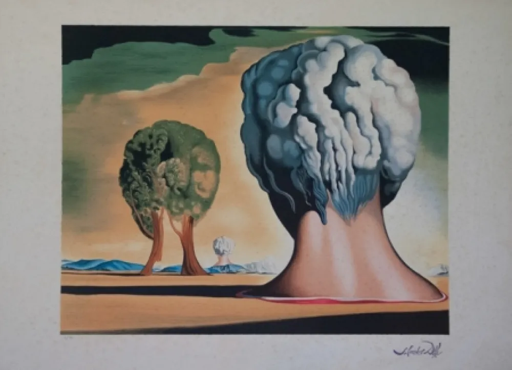 Lithografie Dali - Les trois sphinx de Bikini