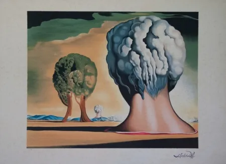 Lithografie Dali - Les trois sphinx de Bikini