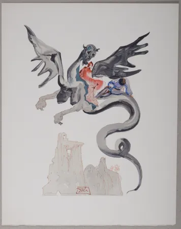 Lithografie Dali - Les Usuriers