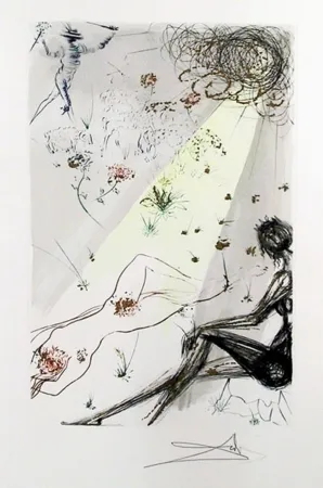 Gravure Dali - Looke not upon mee that I am blacke from Song of Songs of Solomon portfolio