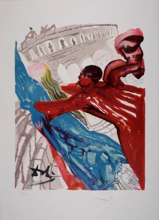 Lithografie Dali - Mais ô belle Dionée..., from Ovide L'art D'aimer - Hand-signed - Large size