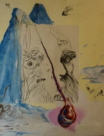 Gravure Dali - Moses and Monotheism The Tear of Blood
