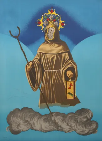 Lithografie Dali - Mystery of Sleep (The Hermit)