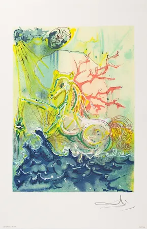 Lithografie Dali - Neptune