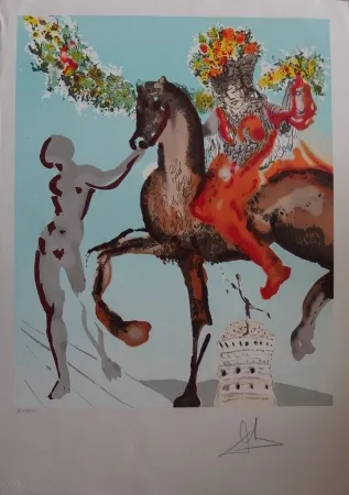 Lithografie Dali - New Jerusalem - Le mariage mystique 