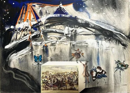 Lithografie Dali - New York Central Park Winter