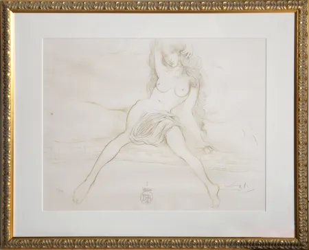 Lithografie Dali - Nu au Sopha