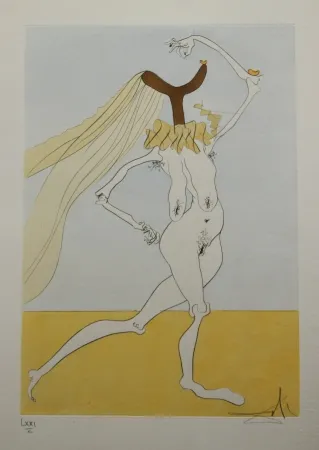 Ets Dali - Nu aux Voilettes / Nude with Veils