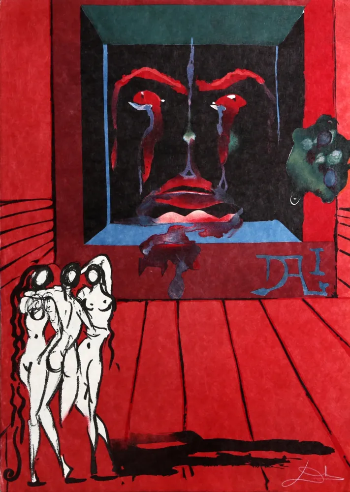 Lithografie Dali - Obsession of the Heart (The World)