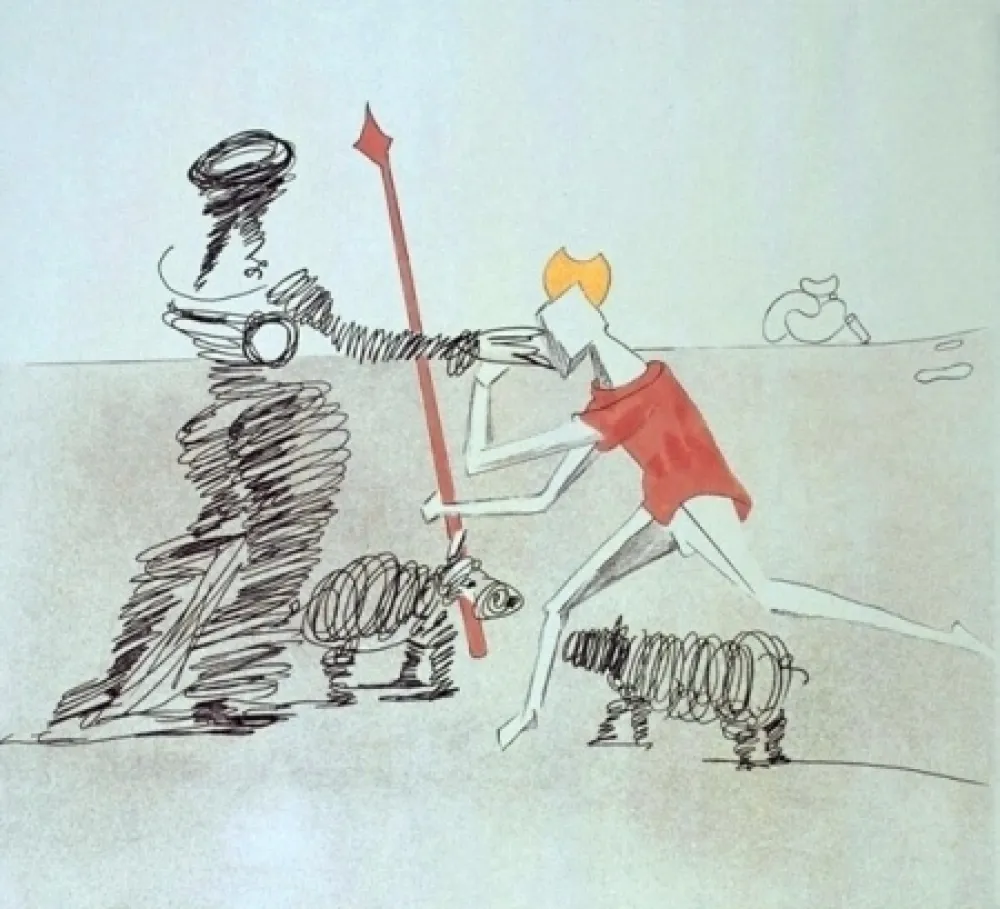 Ets En Aquatint Dali - Pastorale