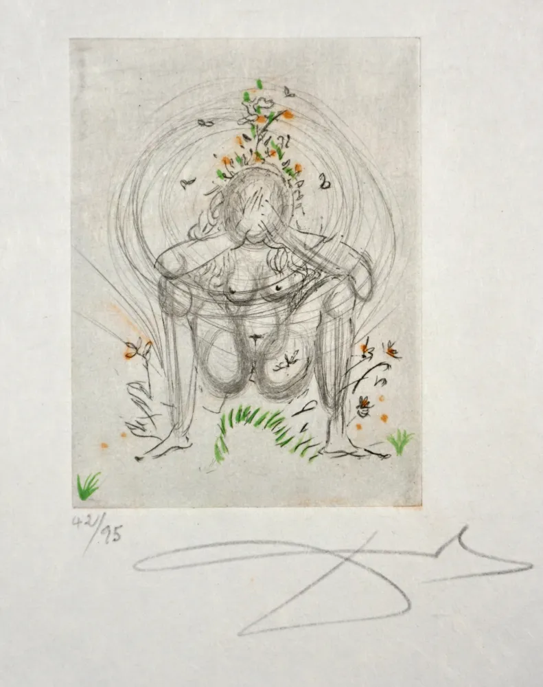 Gravure Dali - Petites Nus (from Apollinaire) I 