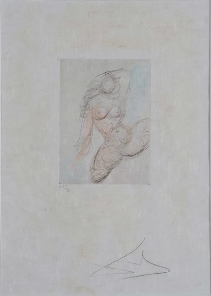 Gravure Dali - Petites Nus (Ronsard) E