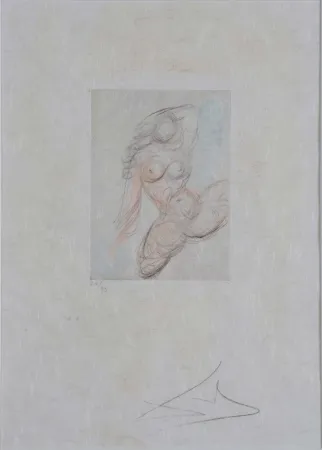 Gravure Dali - Petites Nus (Ronsard) E