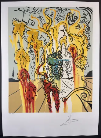 Lithografie Dali - Portrait of Autumn