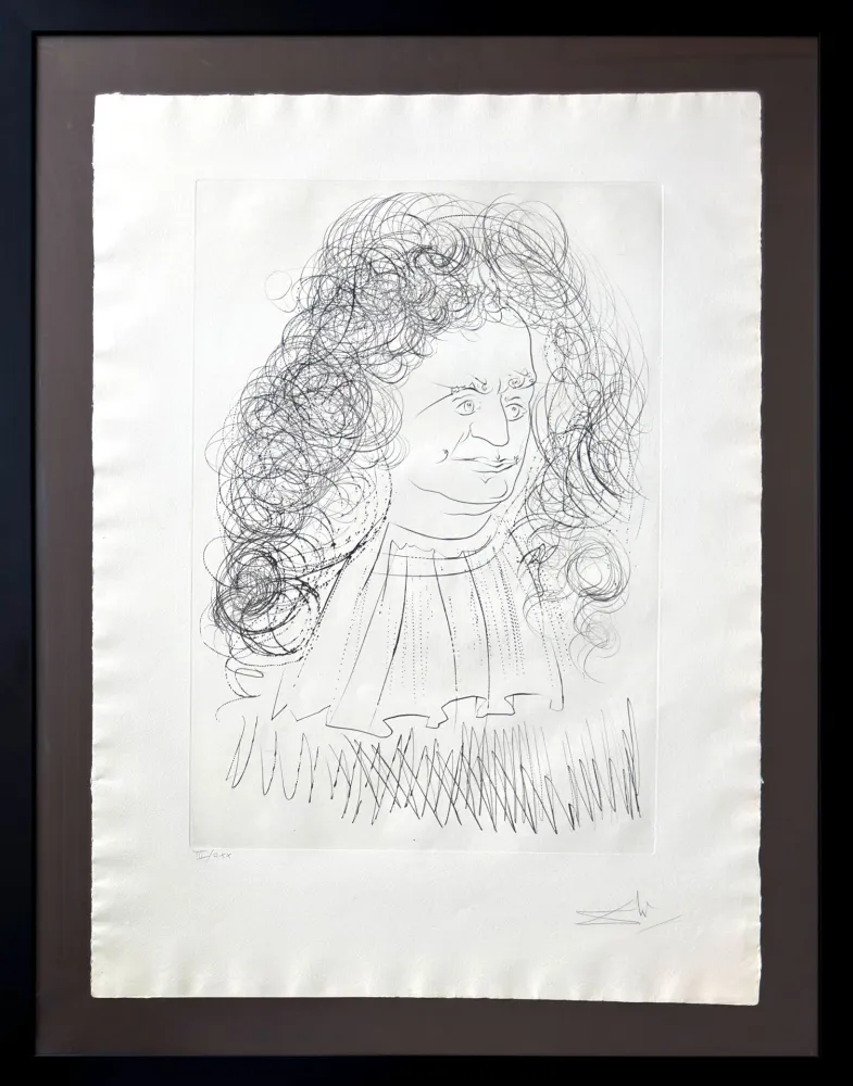 Ets Dali - Portrait of la Fontaine