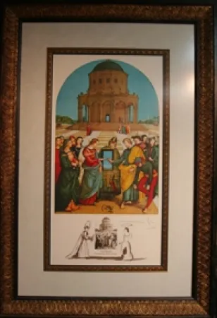 Lithografie Dali - 	Raphael 