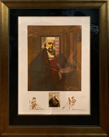 Lithografie Dali - Rembrandt (Portrait du Peintre par Lui-Meme)