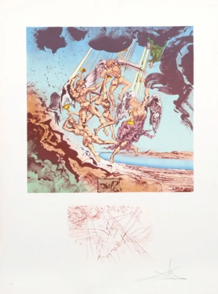 Lithografie Dali - Return of Ulysses from Homage a Homere