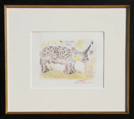 Gravure Dali - Rhinoceros